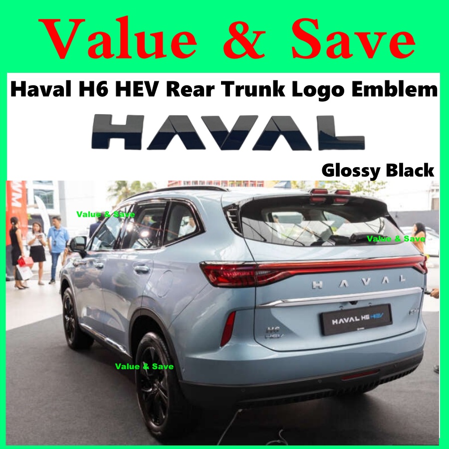 Haval H6 HEV Black Edition Front Grill Rear Trunk Wording Logo Emblem ...