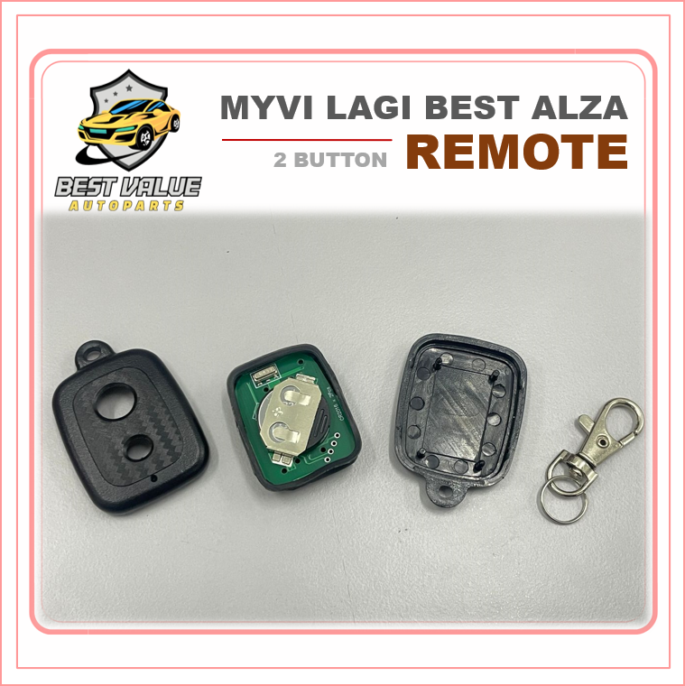 PERODUA MYVI LAGI BEST ALZA CAR KEY REMOTE CASING WITH 2 BUTTON COVER ...