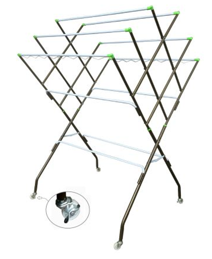 [READY STOCK] JH 6638 Wing Hanger with wheels, multi-layer, clothes ...