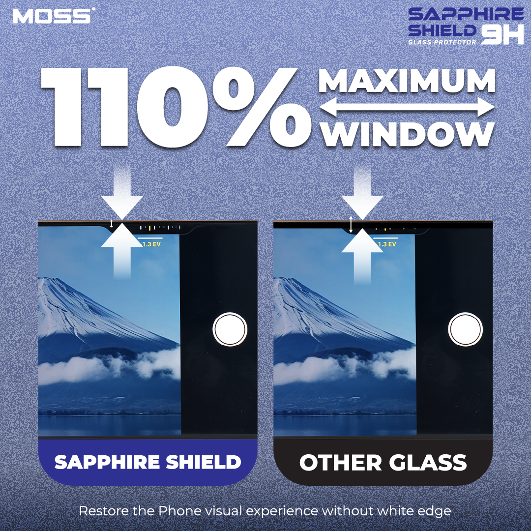MOSS AR Sapphire Shield 9H Anti-Reflection Glass Screen Protector with ...