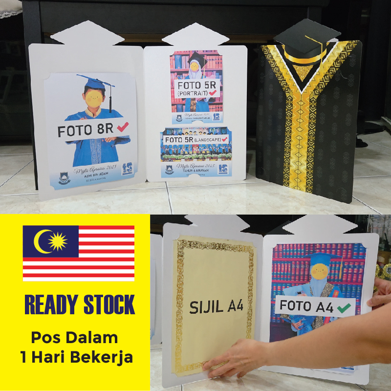 Holder Foto Graduasi A4 8R 5R | Foto Kelas Folder | Class Photo Cover ...