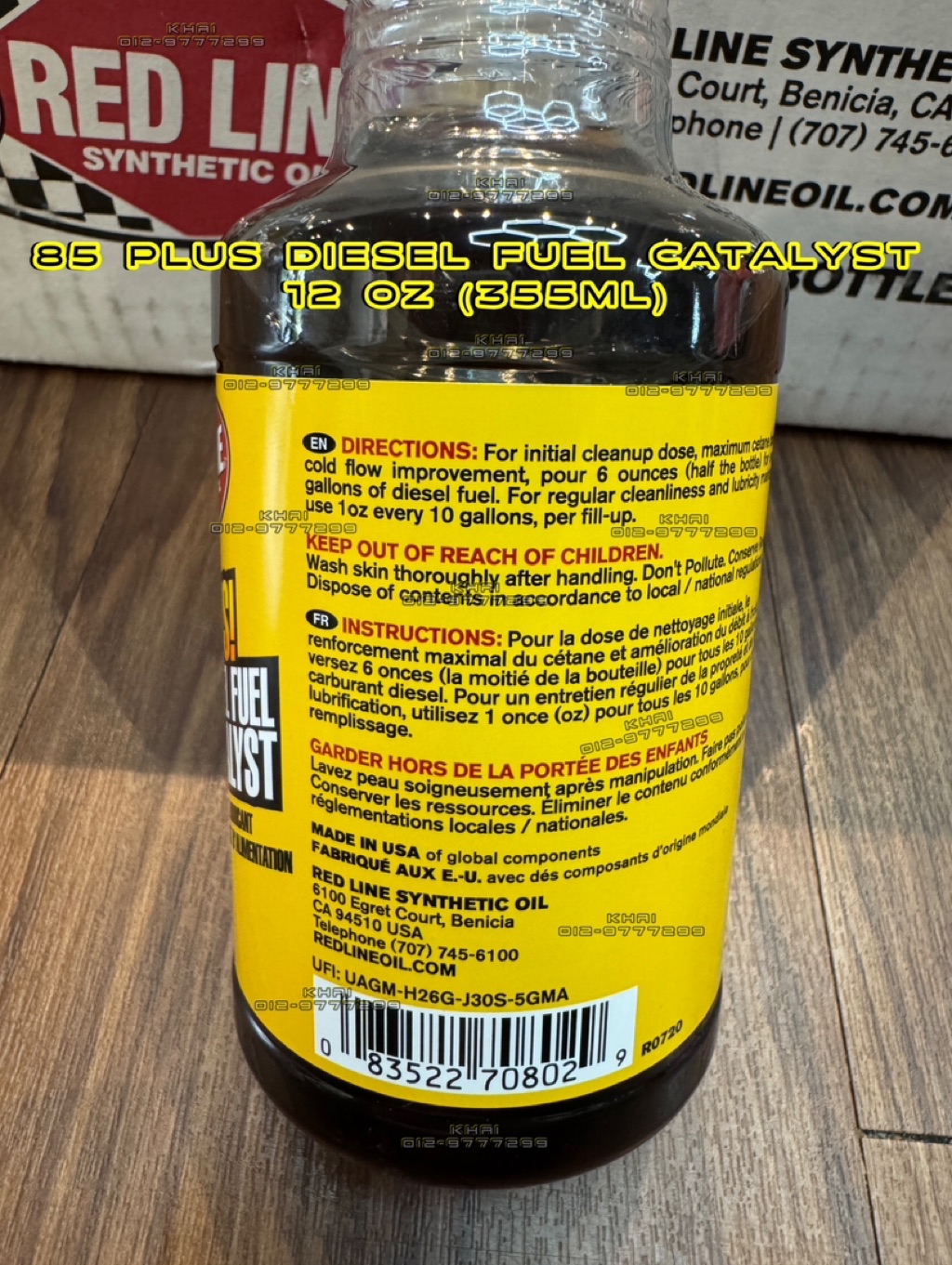 REDLINE 85 Plus Diesel Fuel Catalyst 355ML Red Line Cleaner Fuel ...