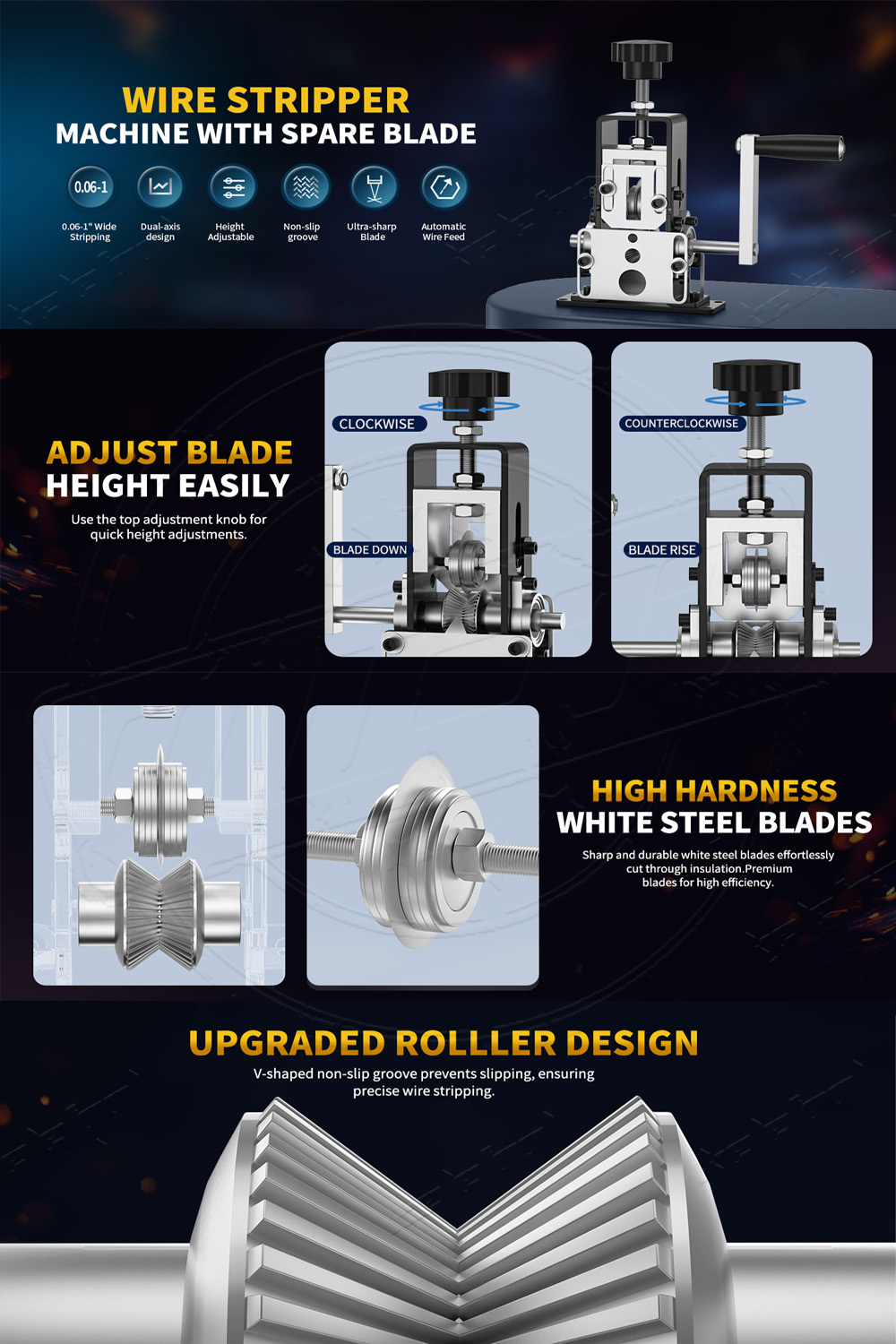 Cable stripper wire stripper machine Wayer stripper manual wire ...