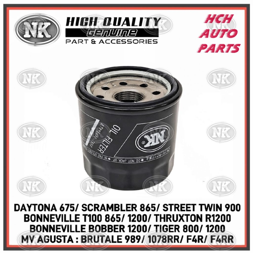 thumbnail image 2 of Oil Filter, Air Filter & Spark Plug Service Kit For Triumph 865 Bonneville T100 (2007-2016) 2 of 4
