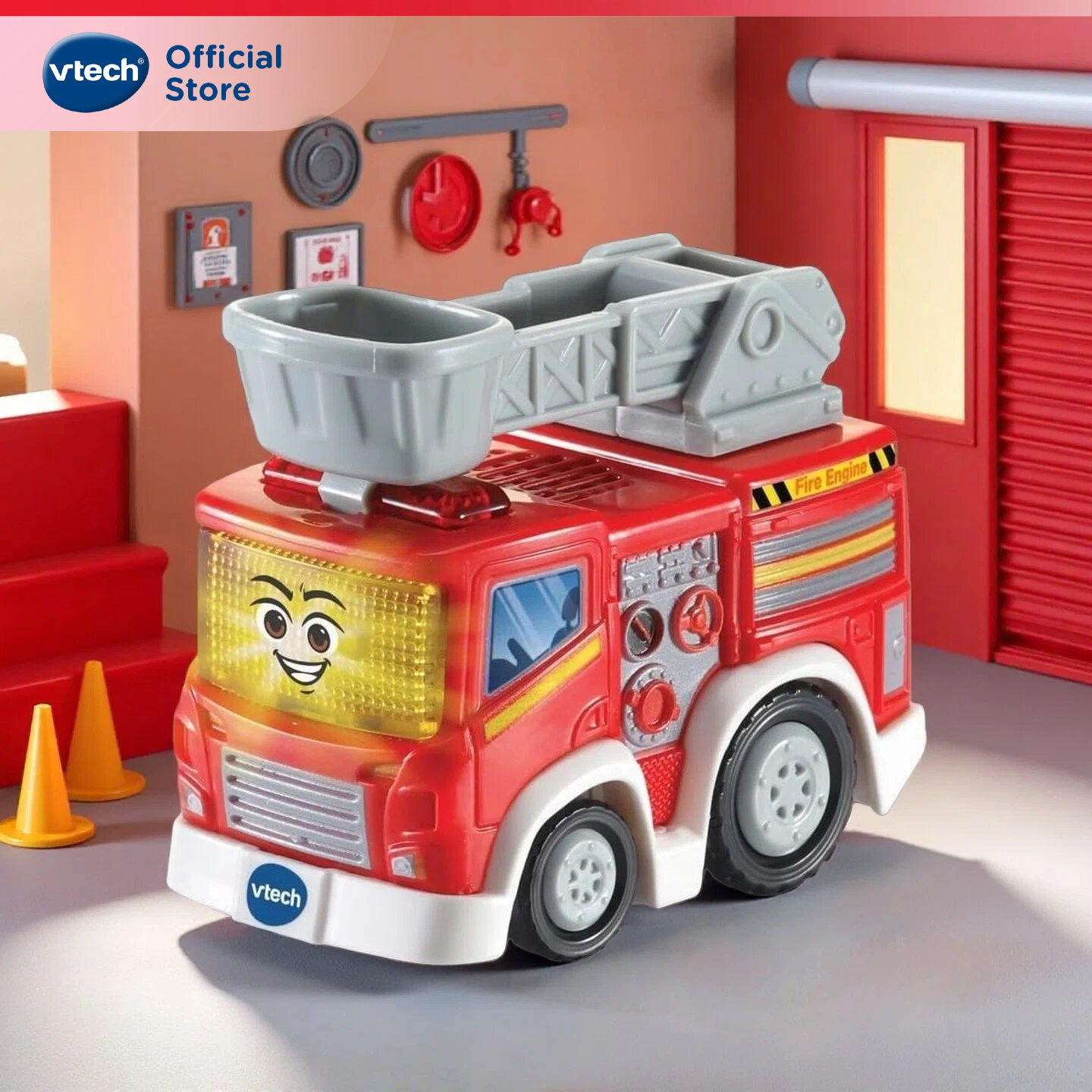 VTech Fire Engine Musical Vehicle Moveable Ladder Toys vehicle Car Toys ...