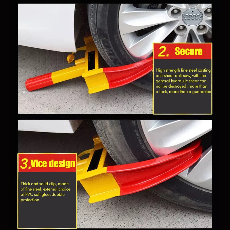 Heavy Duty Car Wheel Lock Anti-theft Tyre Clamp Vehicle Wheel Lock Tire ...