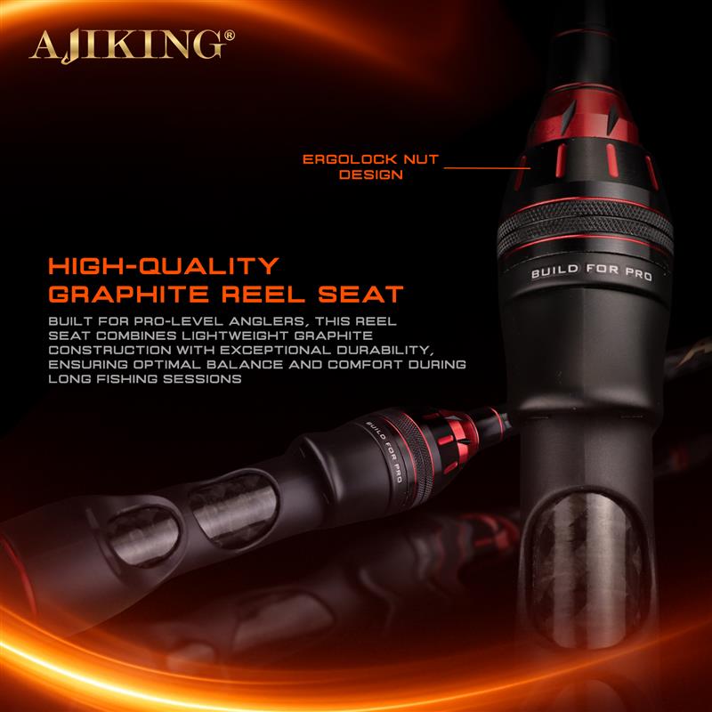 Ajiking Atom MG Joran Pancing 5'6ft-6'7ft Ringan Solid Graphite Tip ...