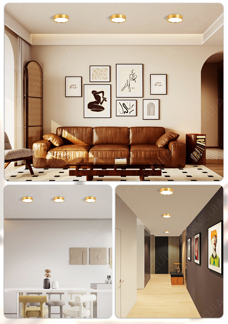 Surface Mounted Led Downlight 3/5/10/15/25W Tir Color Ceiling Light ...
