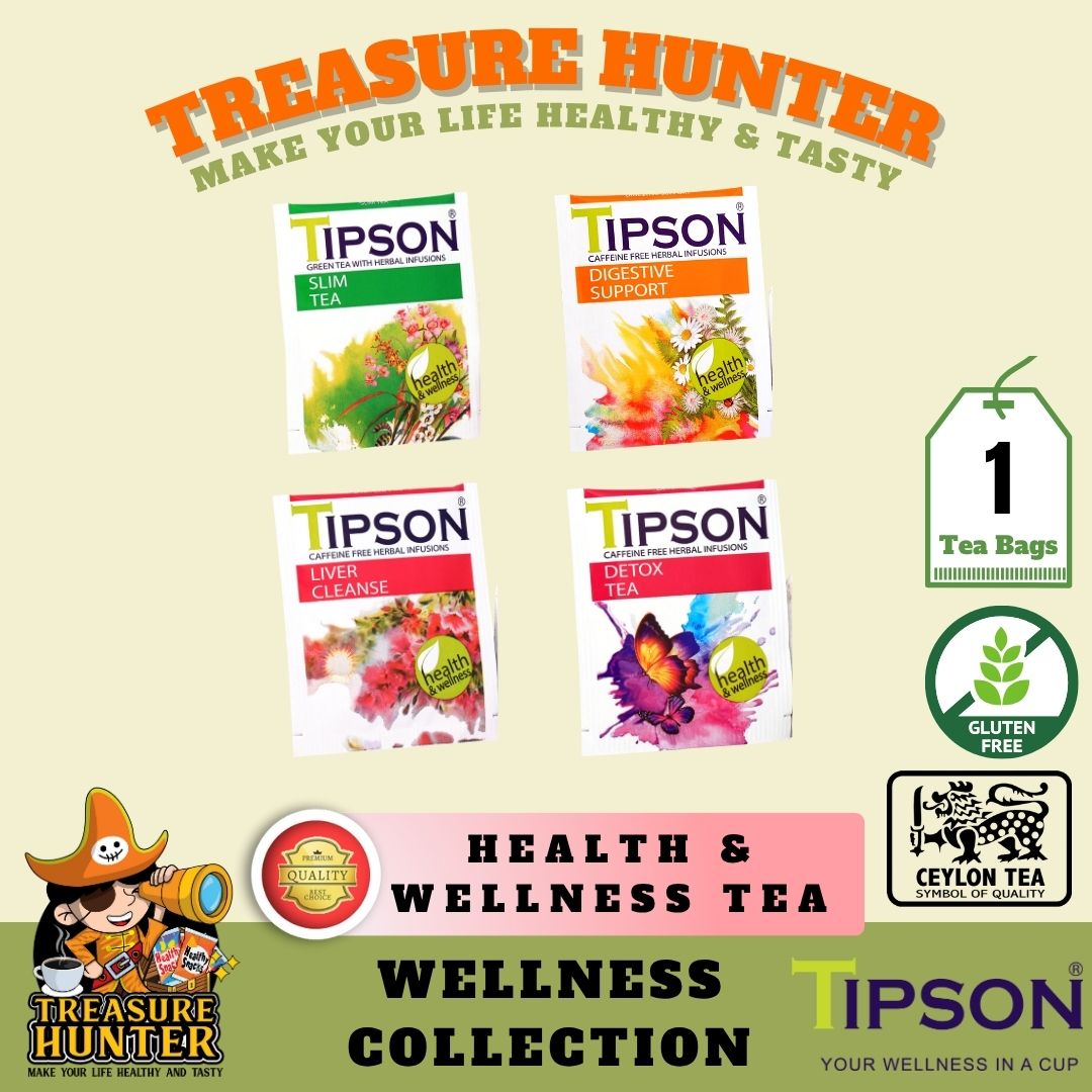 Tipson Health and Wellness Herbal Infusion Tea Tester Pack 1 Individual ...