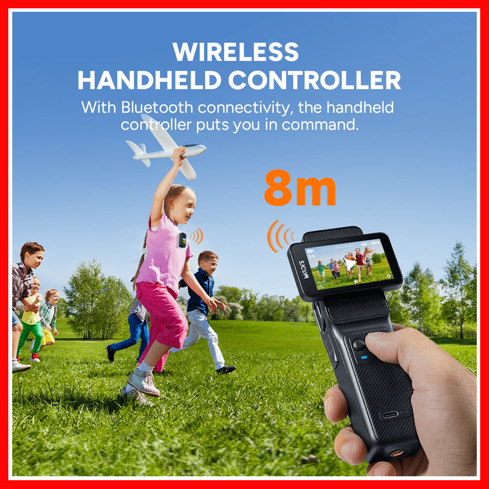 SJCAM C400 Remote Control Handle with Screen + Battery | Shopee Malaysia