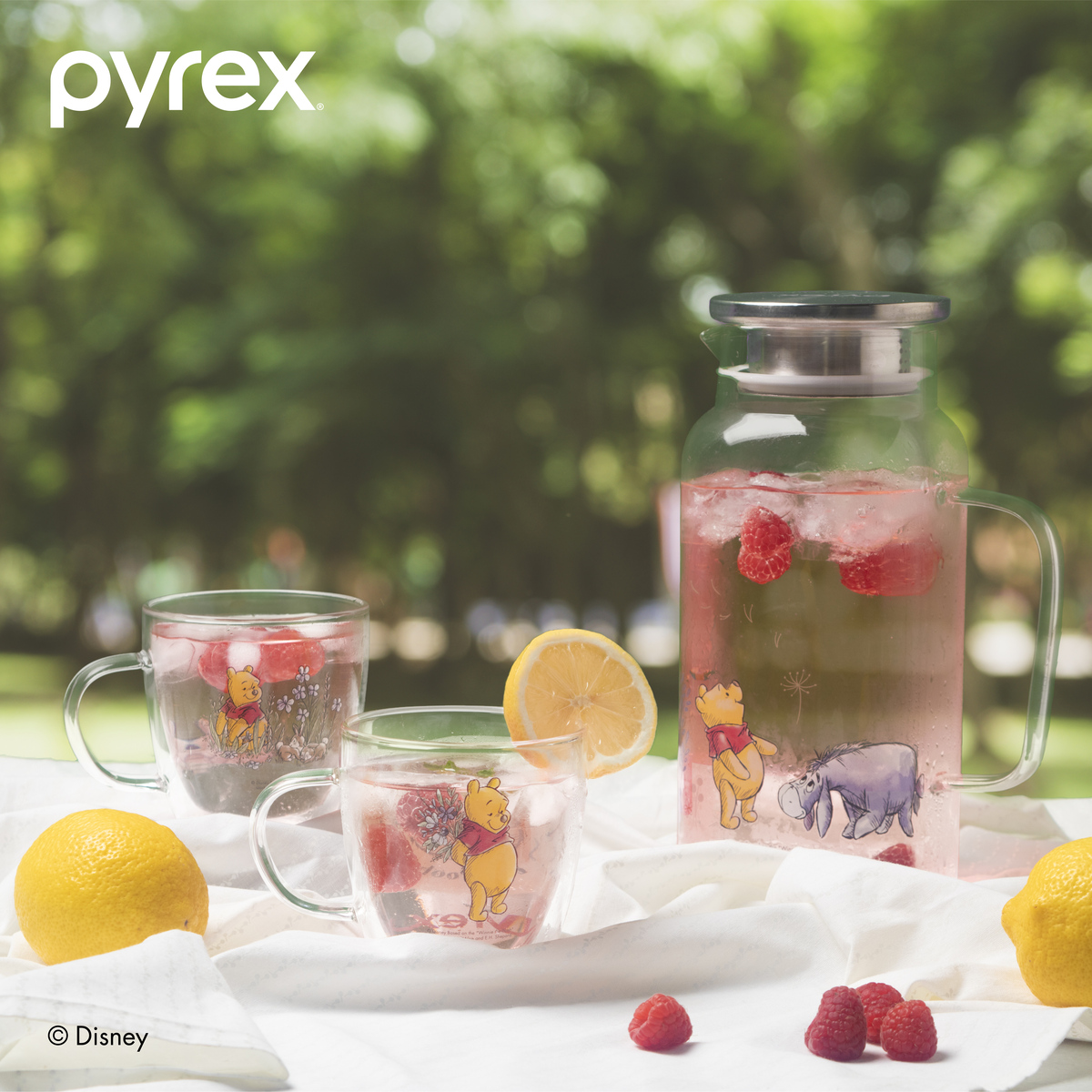 PYREX Winnie The Pooh Double Wall Glasses 250ml - 2pcs - PX-2DW250-PMM ...