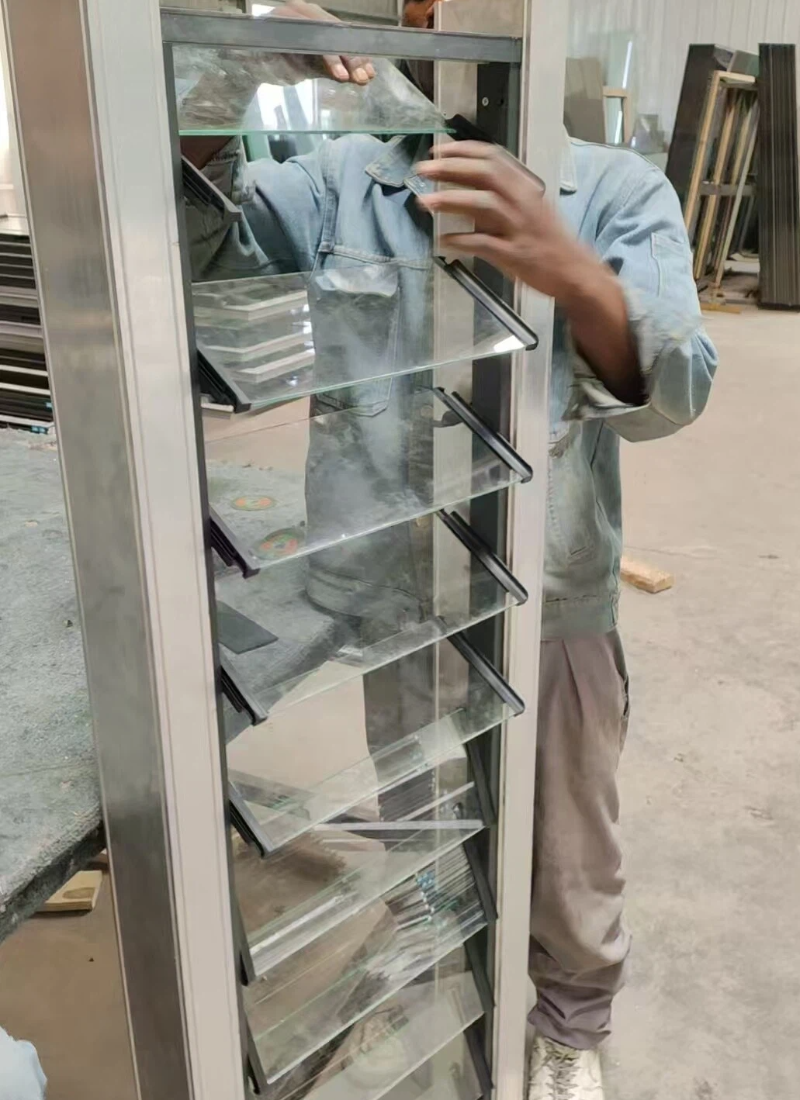 Tingkap Nako Cermin 6/7/8 Layers Blade Naco Window Louver Aluminium ...