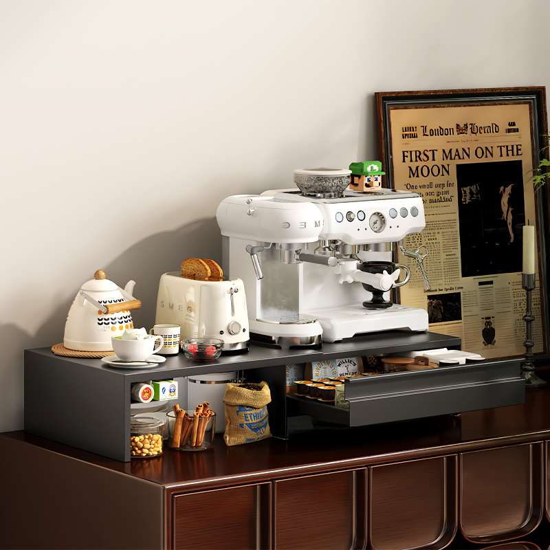 Multifunctional pull-out drawer cabinet Kitchen tabletop coffee machine ...