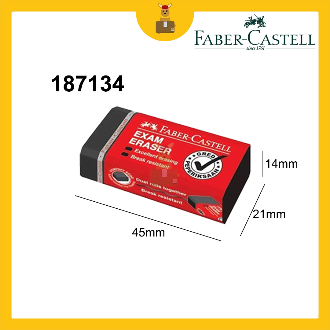 Faber-Castell Eraser Rubber Radierer Dust-Free Pemadam (1 BOX) | Shopee ...