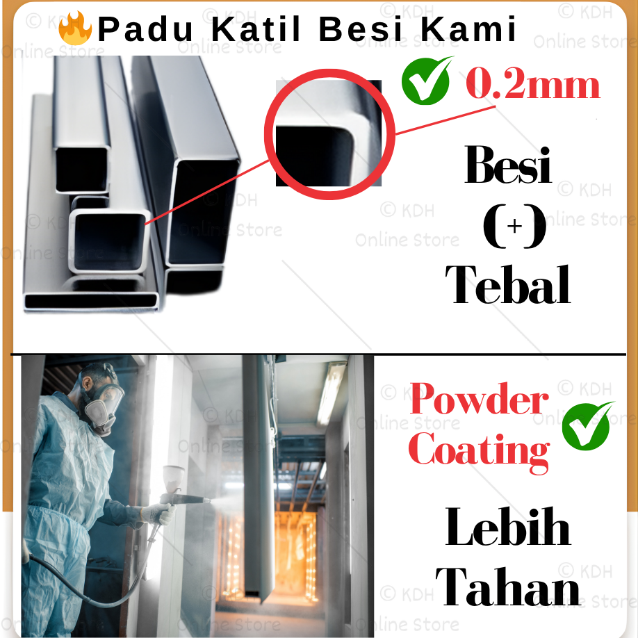 🔥 Katil Besi Super Single Metal Bed Frame Single King Size Rangka Katil ...
