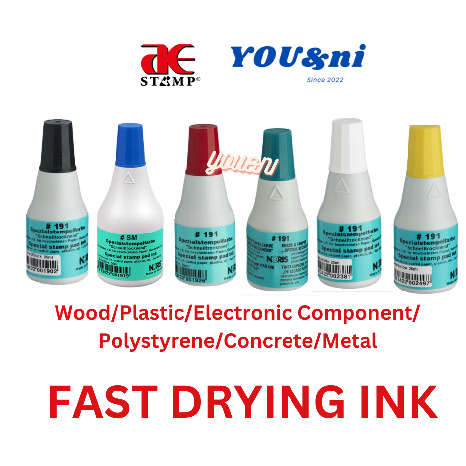 100% Original Noris Fast Drying Ink 50ml/250ml/1000ml (Glass,Stainless ...