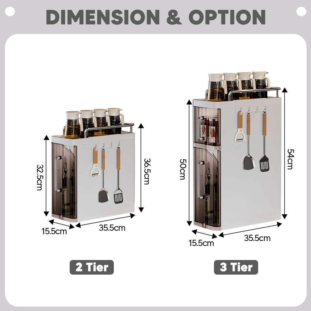 Little Carpenterr Storage Rack Rak Rempah Spice Rack Seasoning Rack ...