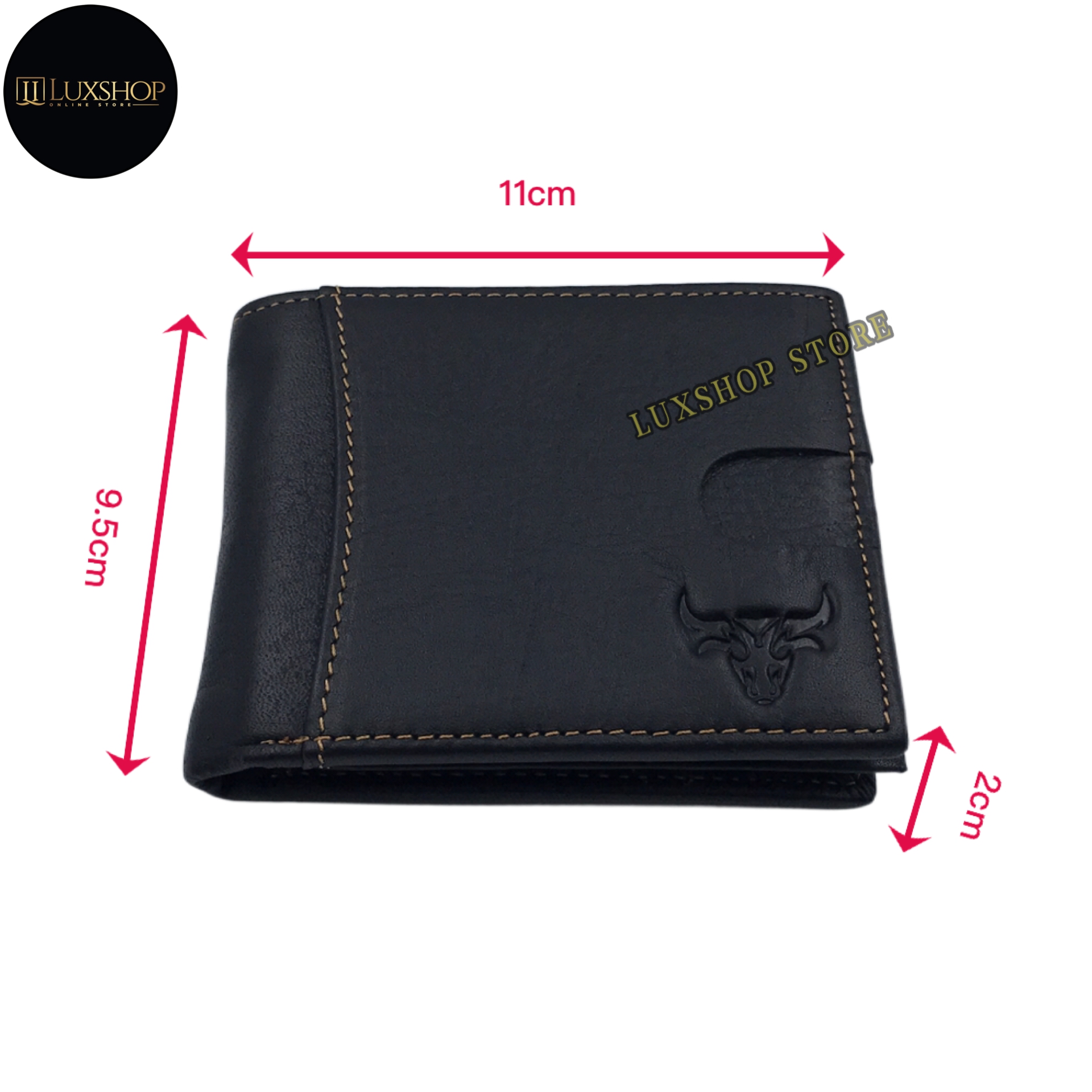 Rush Rider Leather Wallet Men Short Wallet Genuine Leather Purse Dompet ...