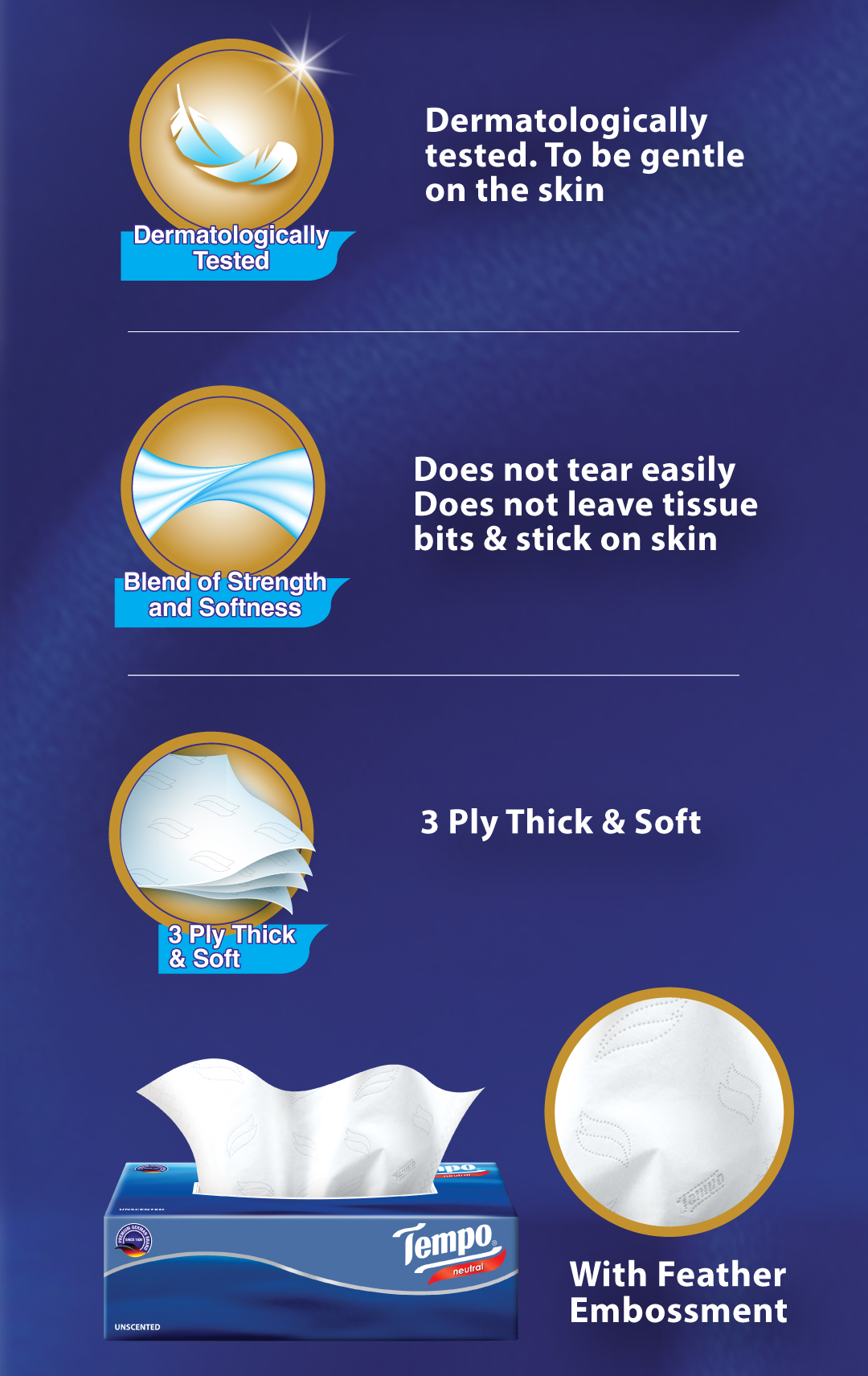 Tempo Box Facial Tissue 3ply Neutral Limited Edition (4x86s) - Perfect ...