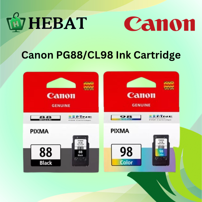 [Limited] Canon Original PG88 CL98 Ink Cartridge PG 88 (Black) and CL ...