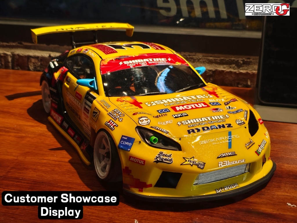 88DRIFT Toyota GR86 Shibata Decals 200mm Clear Bodyshell Body Shell 1/ ...