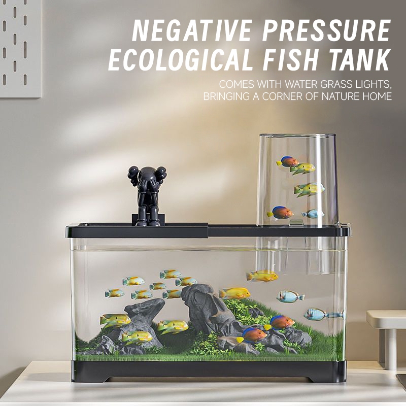 Aquarium Fish Tank Desktop HD Transparent Ecological Betta Fish Tank ...