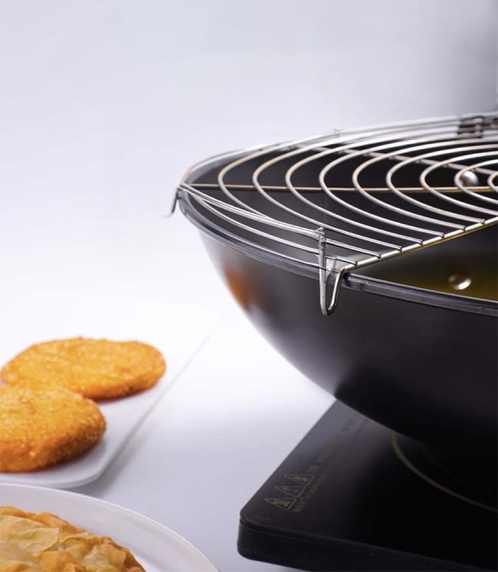 Semicircle Steam Rack Drain Oil Filter Rack Holder Wok Rak Tapis Minyat ...