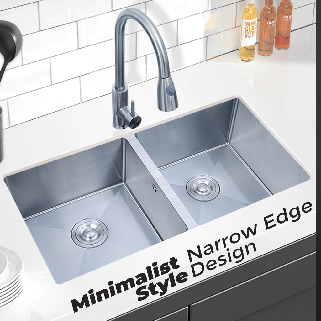 NANO Sink 304 Kitchen Black/Silver Stainless Steel Sinki Dapur Single ...