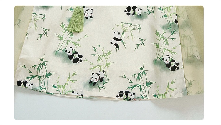 Hania Premium Girls Cheongsam Dress Chinese Style Panda Cute Dress (2-8 ...