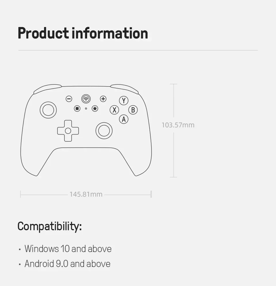 8BitDo Ultimate 2C Wireless Controller Gamepad With Hall Joystick for ...