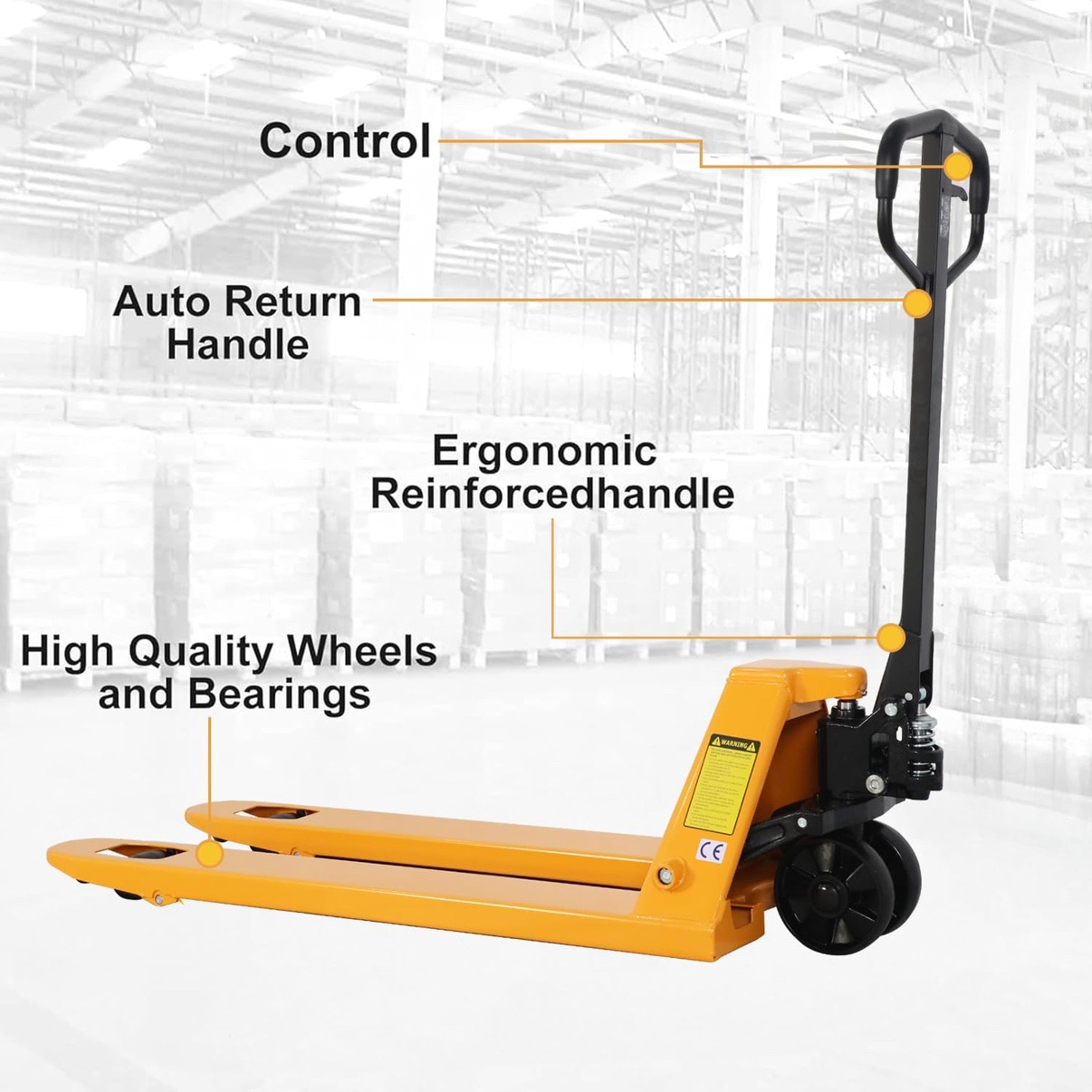 2TON/3Ton Heavy Duty Hydraulic Forklift Hand Jack Pallet Trolley Truck ...