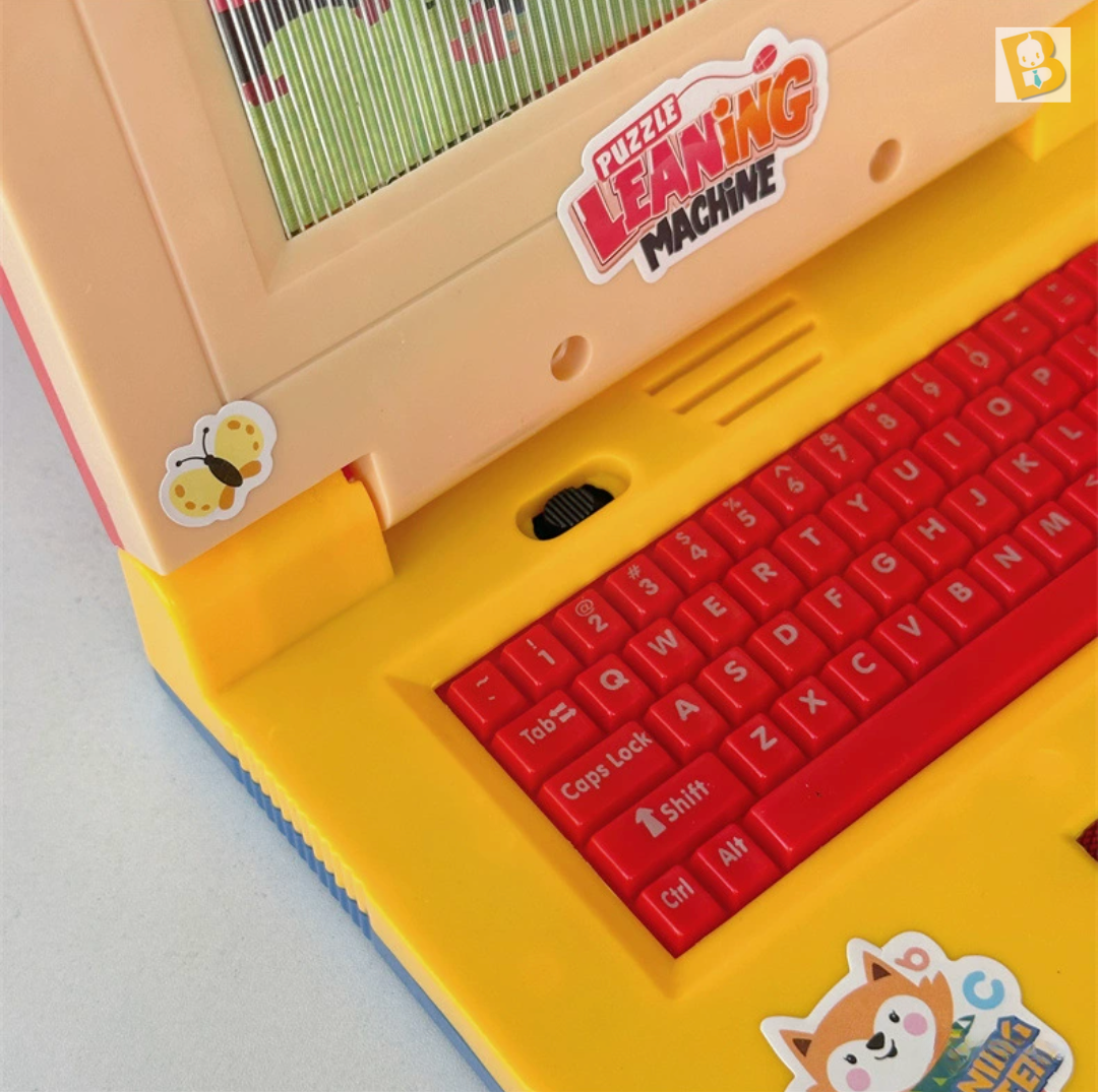 BabyBoss Music & Light Kids Small Laptop Plastic Simulation Computer ...