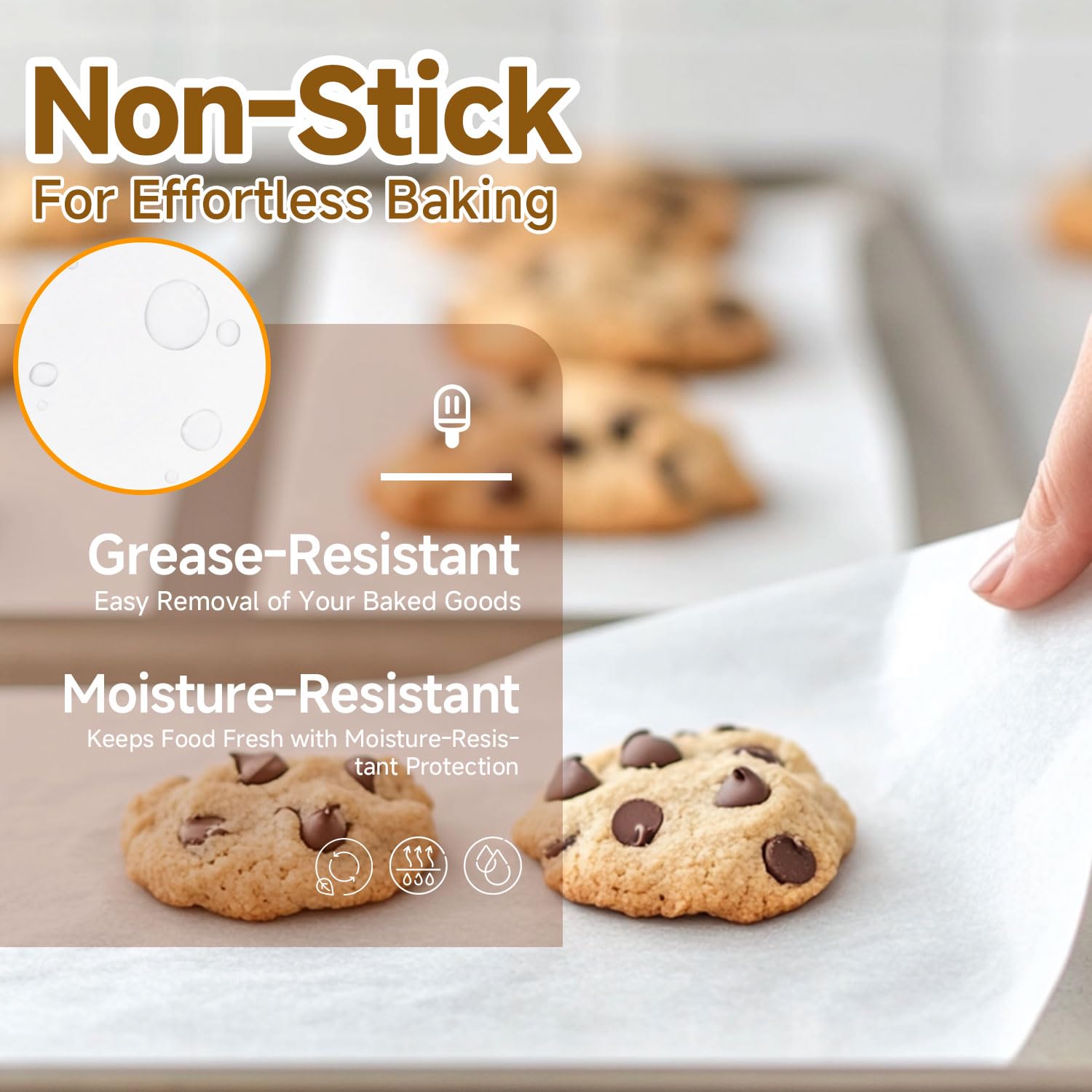 100-Pack Baking Paper Sheets Multipurpose for Oven and BBQ | Shopee ...