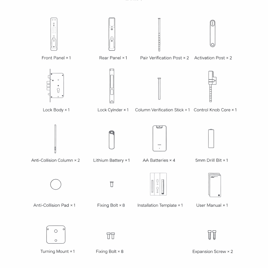 Xiaomi Smart Door Lock 2 Pro Face Recognition Screen 3D Structured ...
