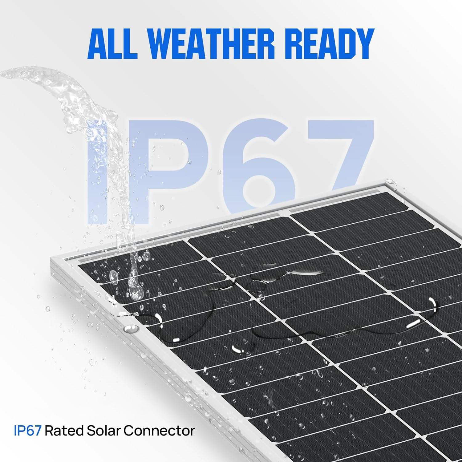 V380 PRO Monocrystalline silicon 6V 7W-30W solar panel, IP67 waterproof ...