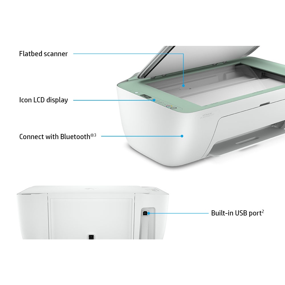 HP 2875 Deskjet Ink Advantage Wireless Printer - Print Scan Copy Ink ...