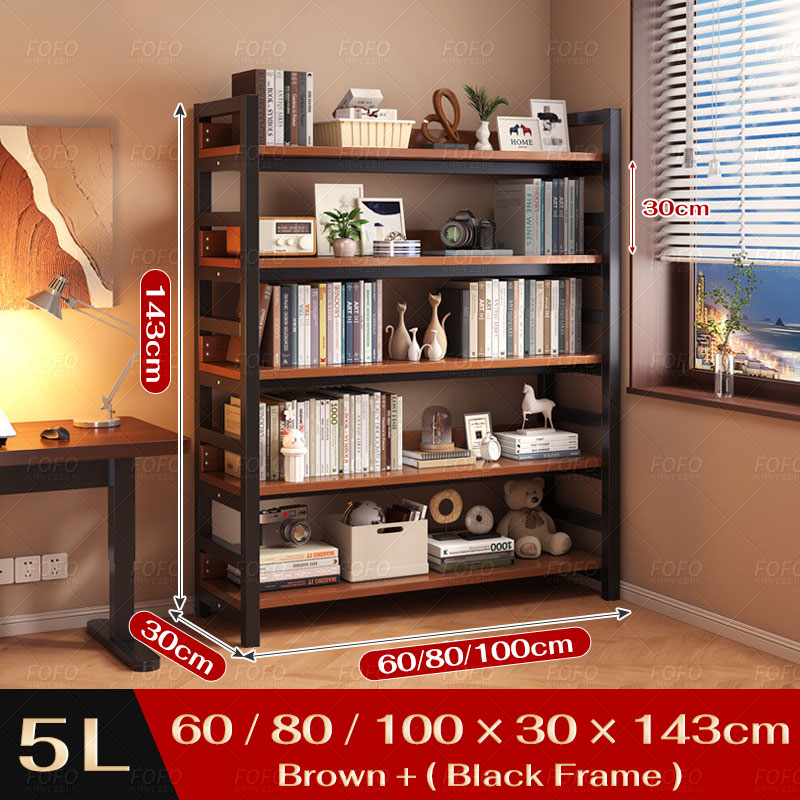 Book Shelf Display Rack Office Metal Multipurpose Rack Rak Buku Shelves ...