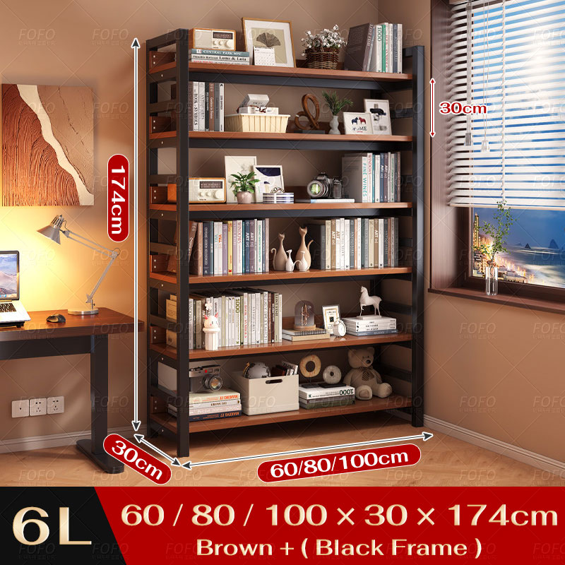 Book Shelf Display Rack Office Metal Multipurpose Rack Rak Buku Shelves ...