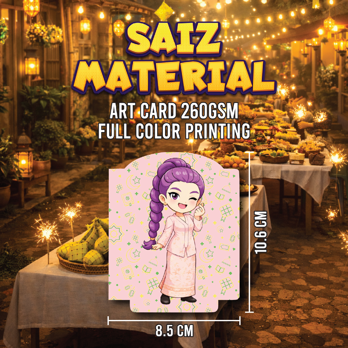 Sampul Raya Cartoon Shape Flip Raya 2026 | 5 Design Kartun Popular ...