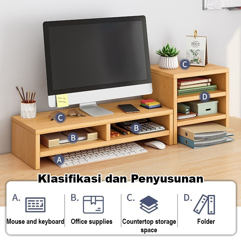 Computer Monitor Stand Monitor Screen Increased Shelf Base Keyboard ...