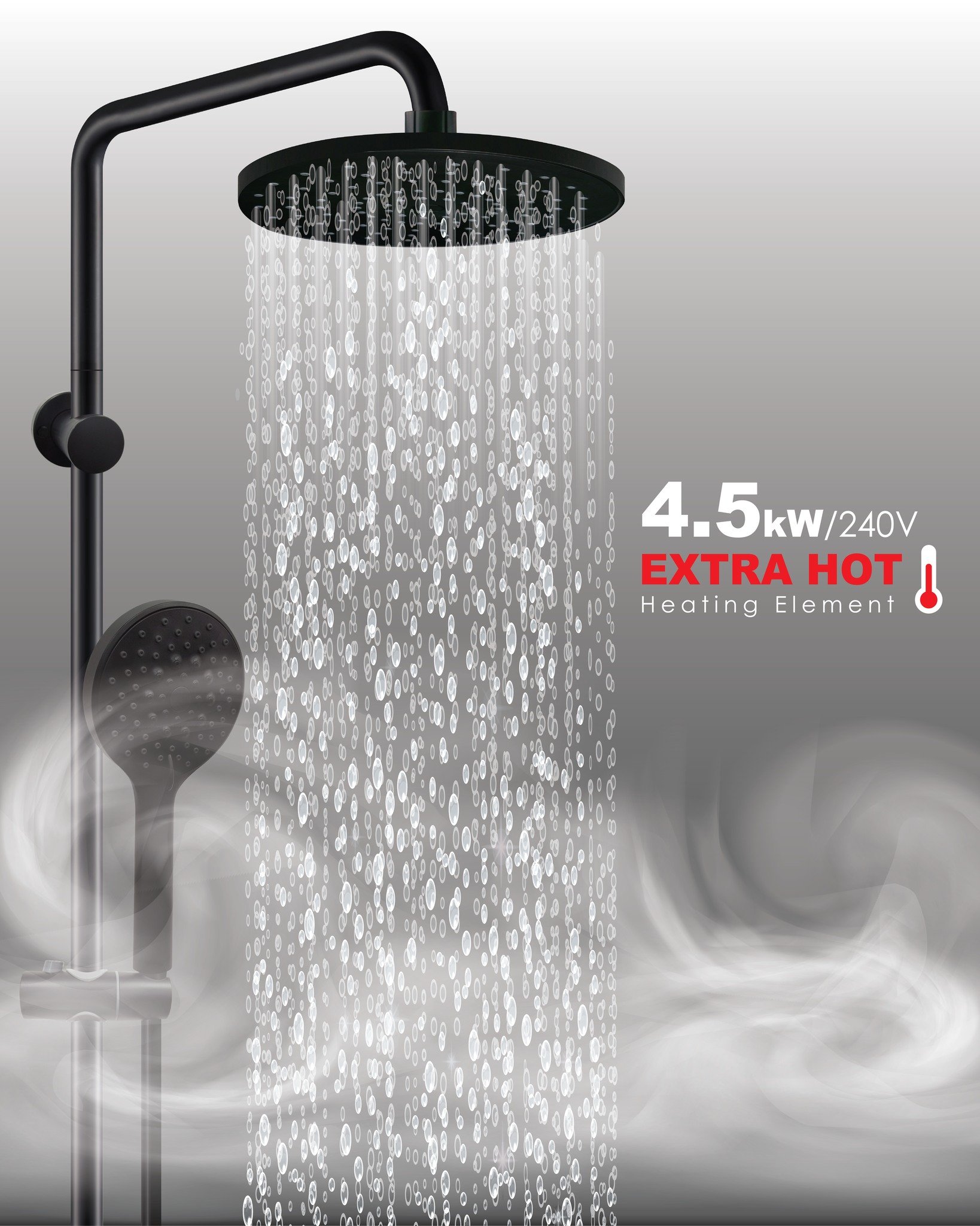 DEKA Water Heater Rain shower MIIZU 60AC/RS / RIO 28 DC PUMP Instant ...