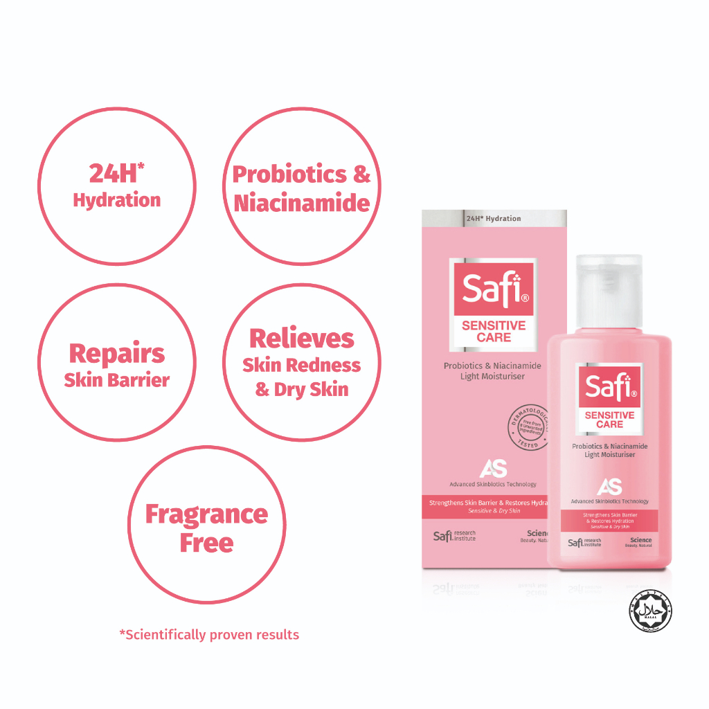 SAFI Sensitive Care Probiotics & Niacinamide Dry Skin Starter Set | Dry ...