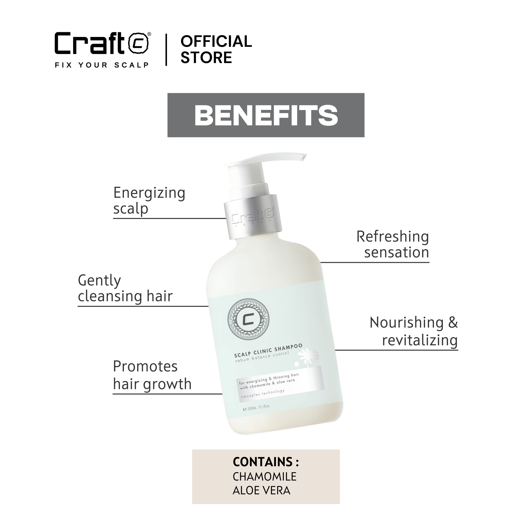 Craft Scalp Clinic Shampoo For Energizing & Thinning Hair | Shopee Malaysia