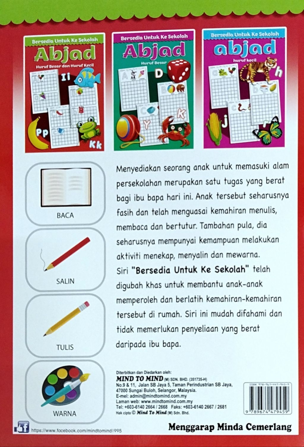 Menulis ABC Abjad Huruf Besar dan Huruf Kecil Bersedia Untuk Ke Sekolah ...