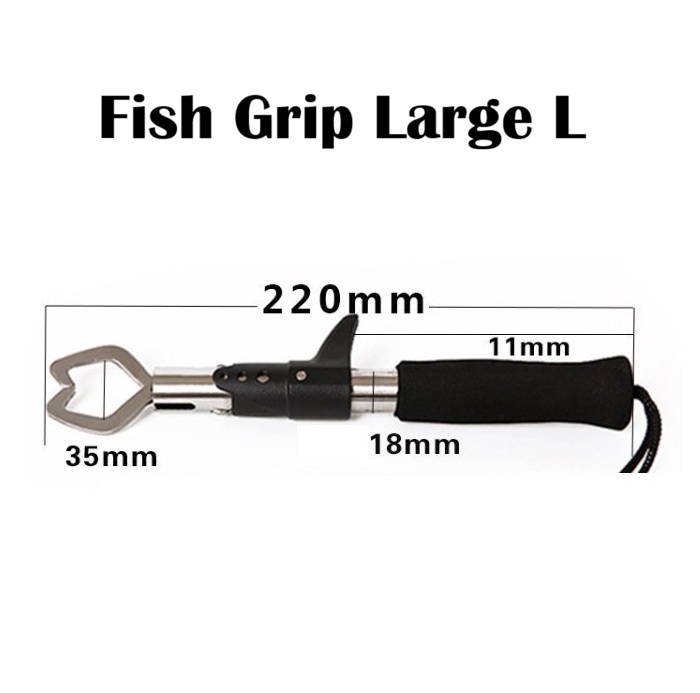 4 IN 1 SET Large Fishing Tang Pancing Stainless Steel Fish Lip Pemotong ...