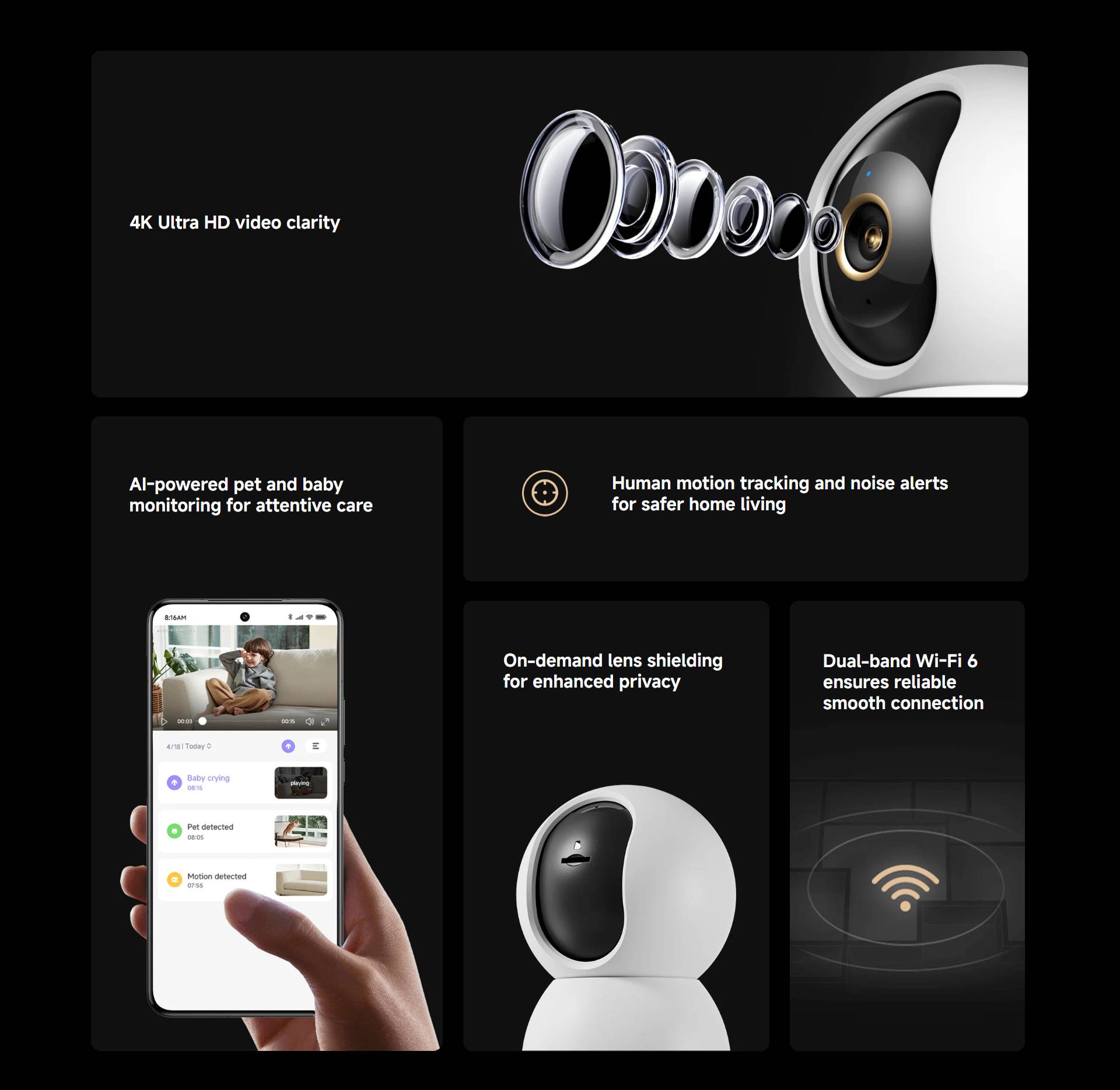 Xiaomi Smart Camera C701 | 8MP Professional Sensor | High Light ...