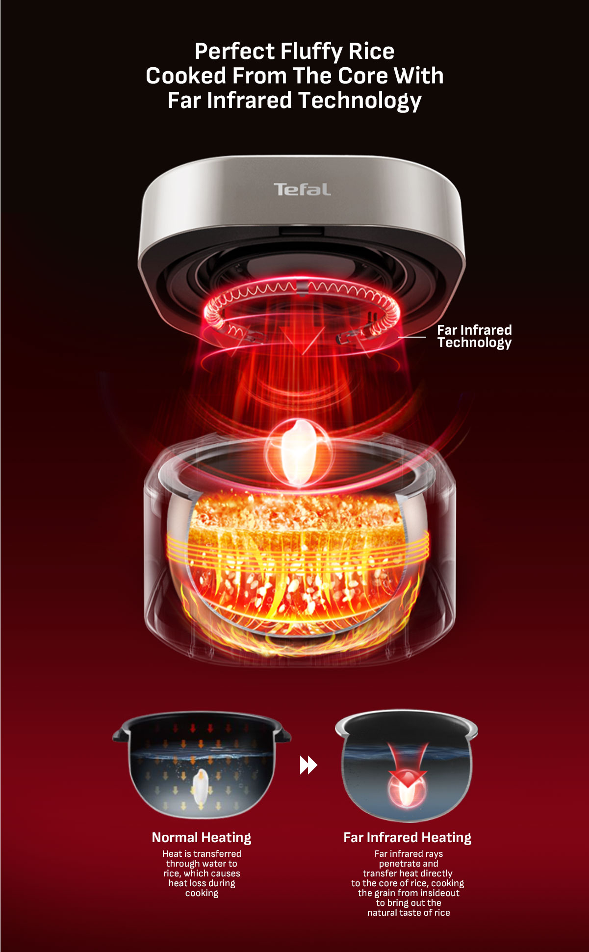 [NEW LAUNCH] Tefal Mini Far Infrared IH Rice Cooker 0.63L (RK887F ...