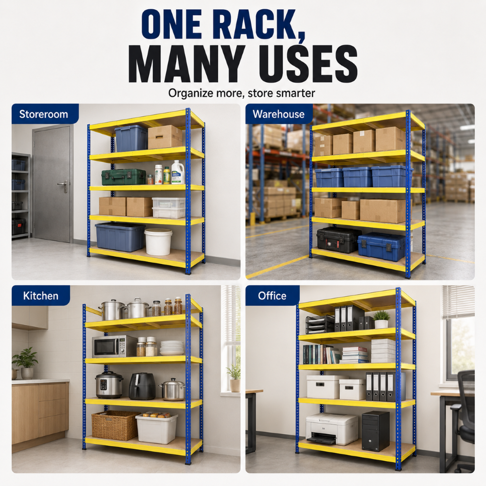 HM Adjustable Boltless Rack Rak Besi Bertingkat Rak Dapur Metal Shelves ...