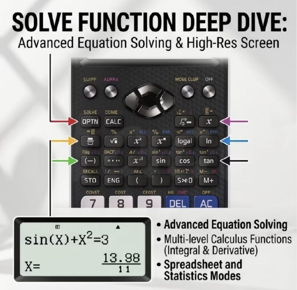 CASIO FX-570EX ClassWiz Engineering & Mathematics Scientific Calculator ...