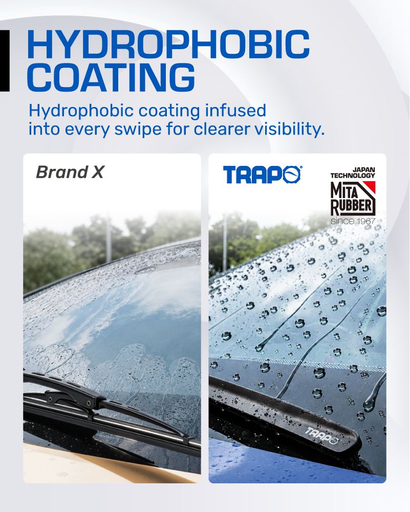 Trapo Hydrophobic Silent Wiper Proton Waja (2000-2011) Water Repelling ...
